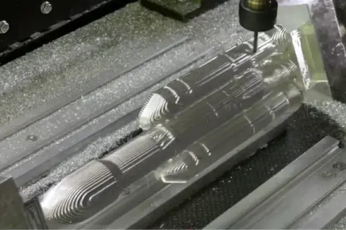 Aluminium machining on Akriti CNC