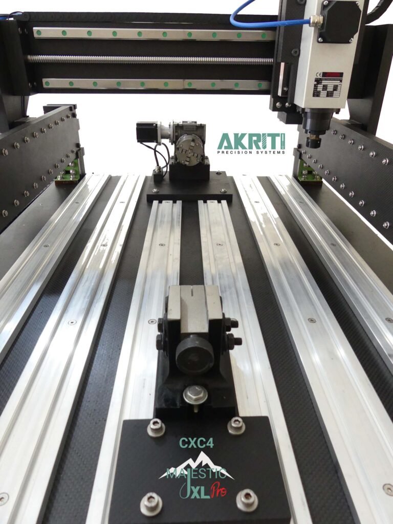 Unleash the power of 4-axis CNC machining! Learn how to build a profitable CNC business with Akriti Precision Systems' machines. 
