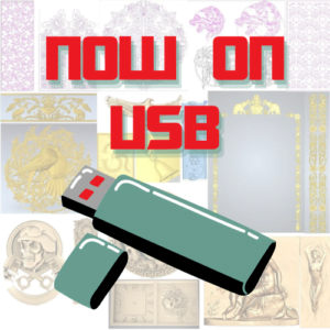 6500+ 2D & 3D Designs on USB For Laser & CNC